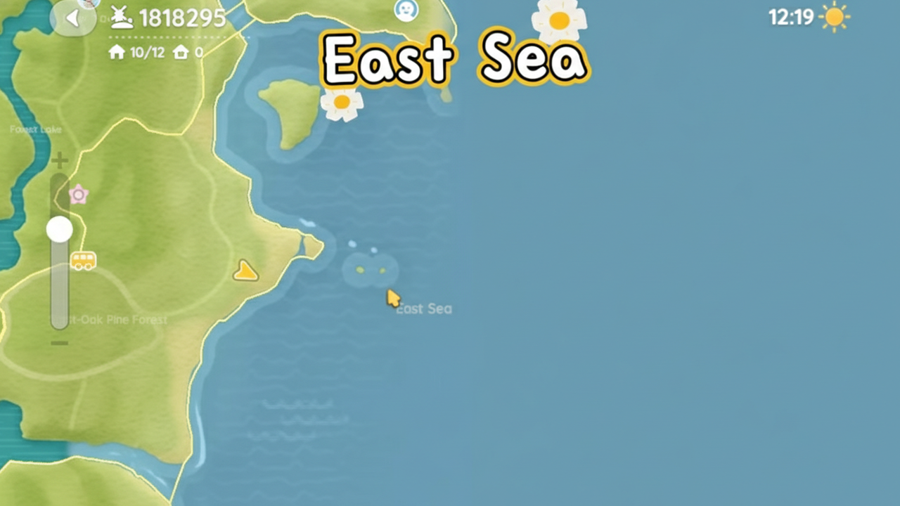 Heartopia East Sea Map – Fishing Area Overview
