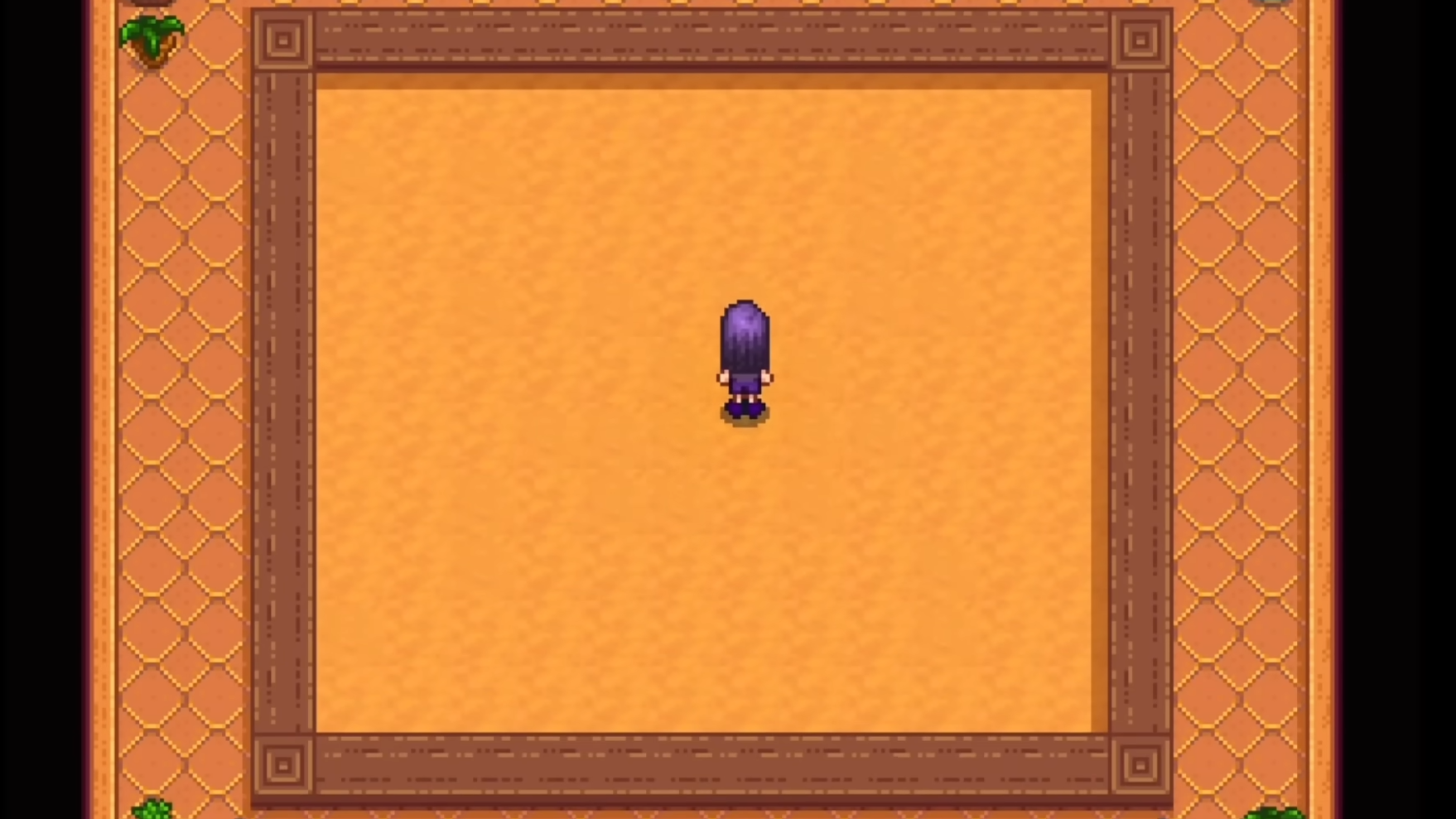 Fully repaired greenhouse interior with empty 10x12 soil area in Stardew Valley