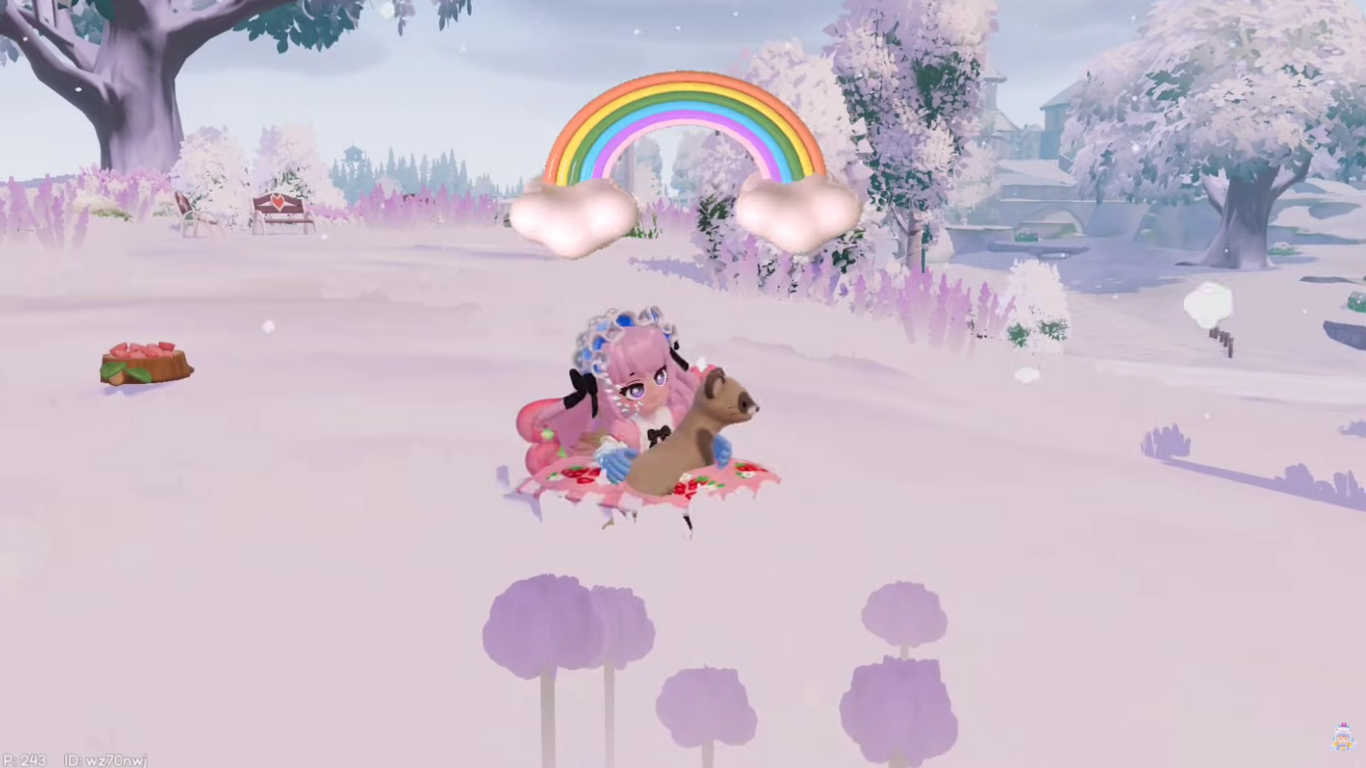 Parrot eating in its preferred weather